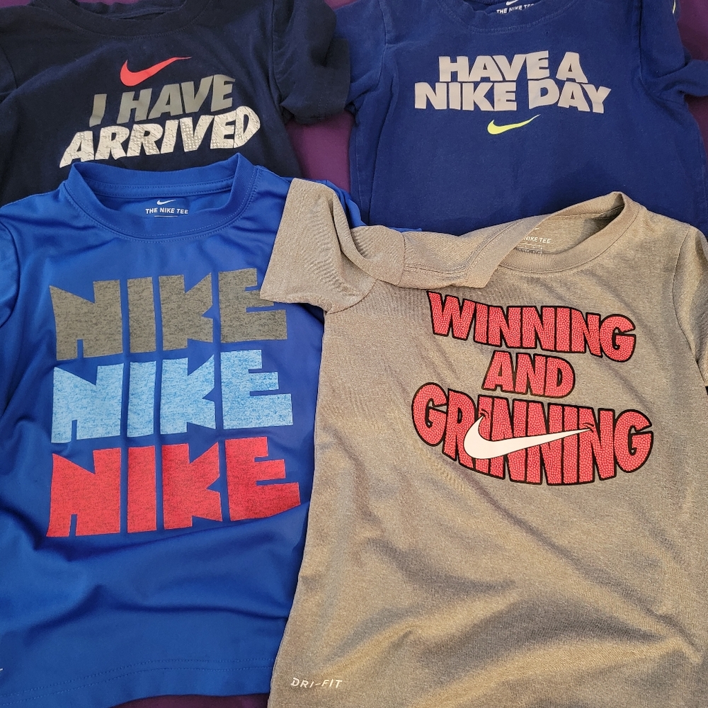 Lot of 4 Nike Shirts Boys Size 7!
